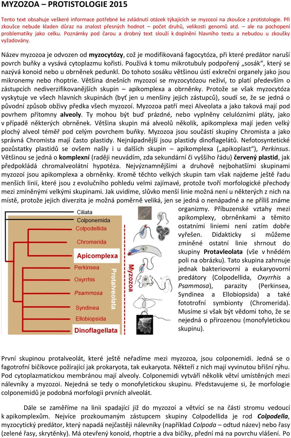 Poznámky pod čarou a drobný text slouží k doplnění hlavního textu a nebudou u zkoušky vyžadovány.