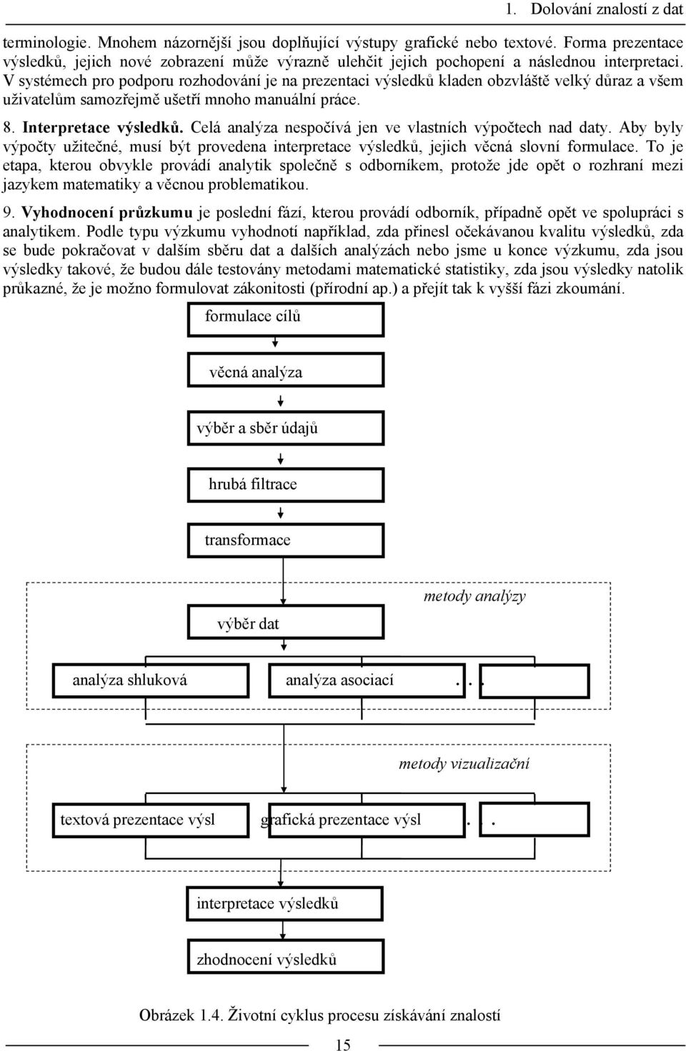 V systémech pro podporu rozhodování je na prezentaci výsledků kladen obzvláště velký důraz a všem uživatelům samozřejmě ušetří mnoho manuální práce. 8. Interpretace výsledků.