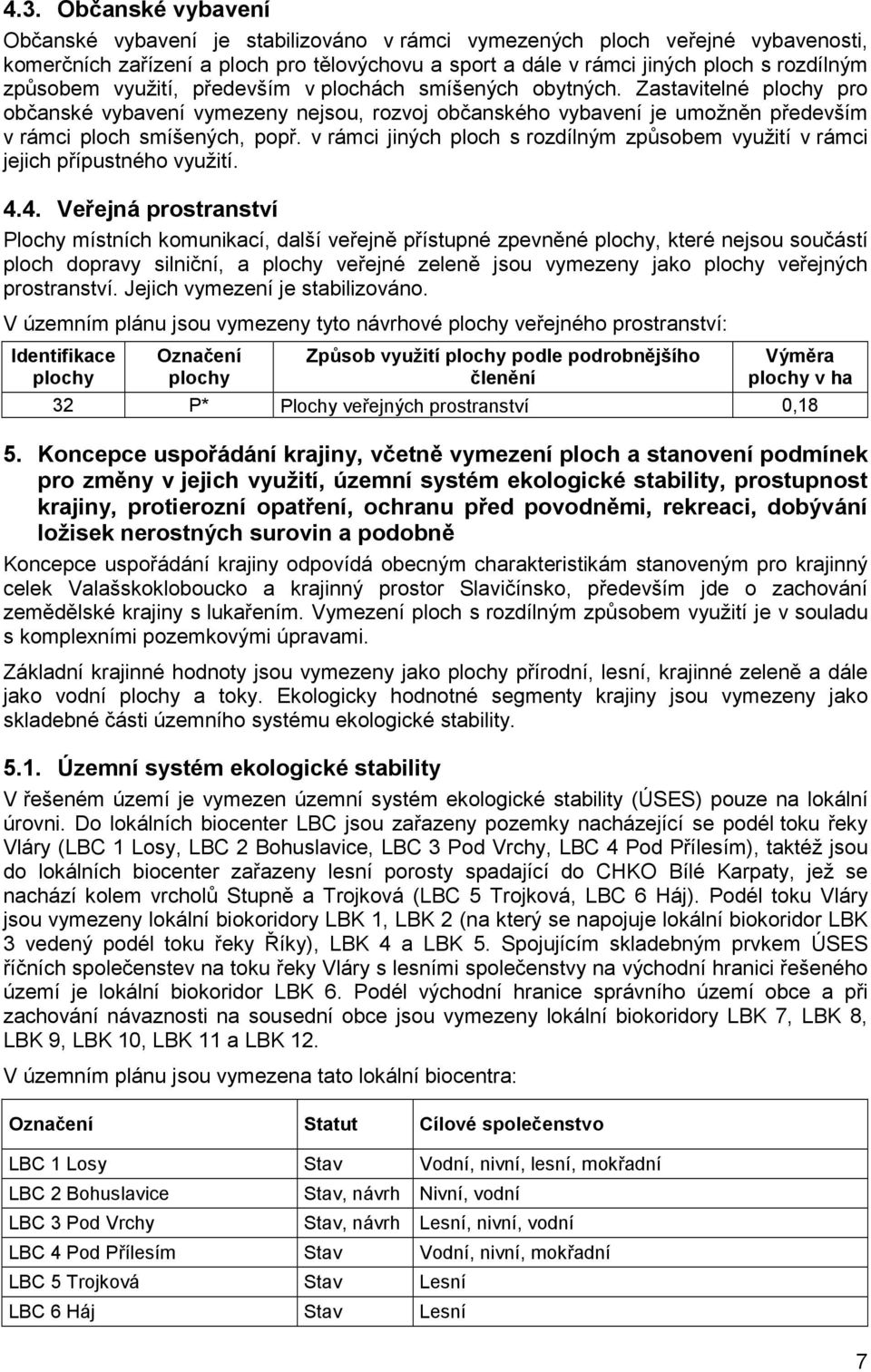 v rámci jiných ploch s rozdílným způsobem využití v rámci jejich přípustného využití. 4.