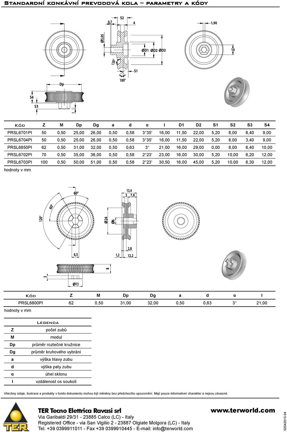 PRSL6702PI 70 0,50 35,00 36,00 0,50 0,58 2 23' 23,00 16,00 30,00 5,20 10,00 6,20 12,00 PRSL6703PI 100 0,50 50,00 51,00 0,50 0,58 2 23' 30,50 16,00 45,00 5,20 10,00 6,30 12,00 60 13,4 3 7,9 60 120 Ø24