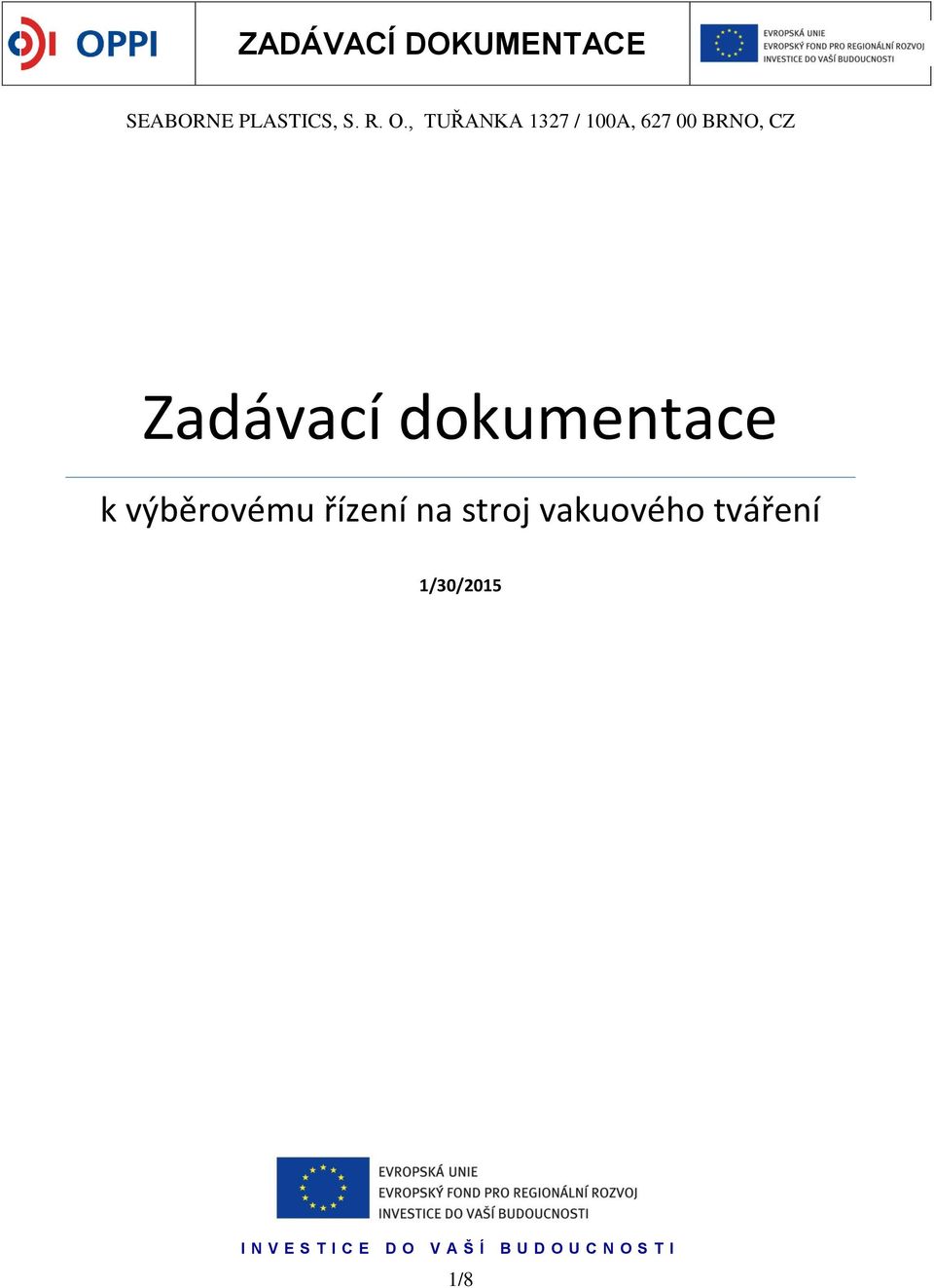 CZ Zadávací dokumentace k výběrovému