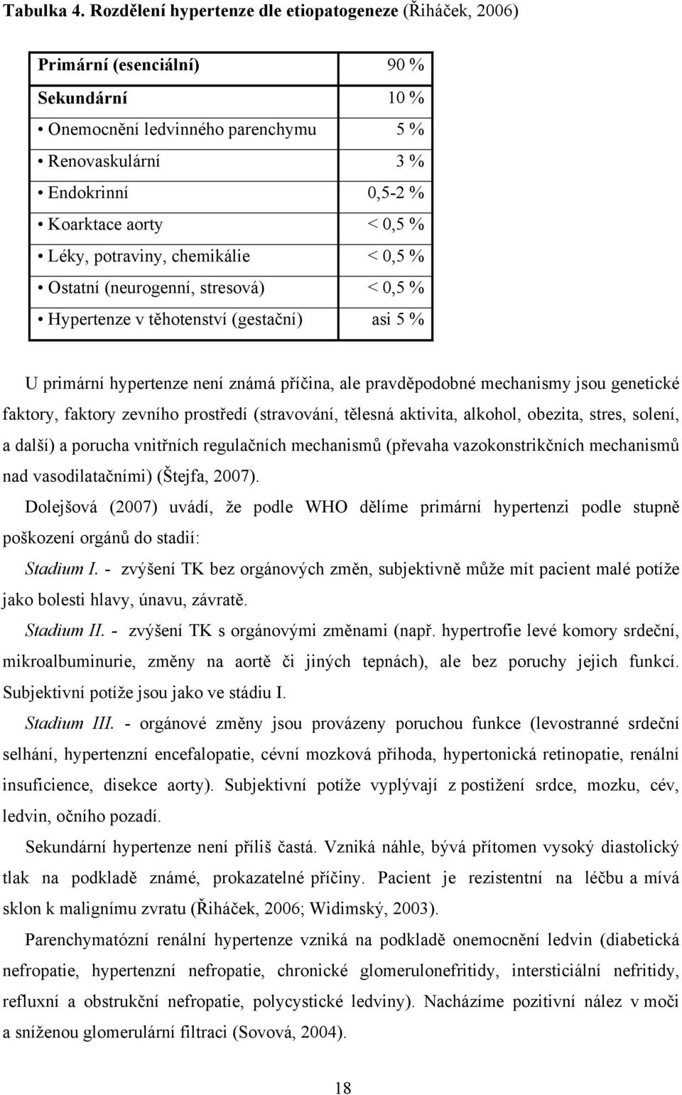 Léky, potraviny, chemikálie < 0,5 % Ostatní (neurogenní, stresová) < 0,5 % Hypertenze v těhotenství (gestační) asi 5 % U primární hypertenze není známá příčina, ale pravděpodobné mechanismy jsou