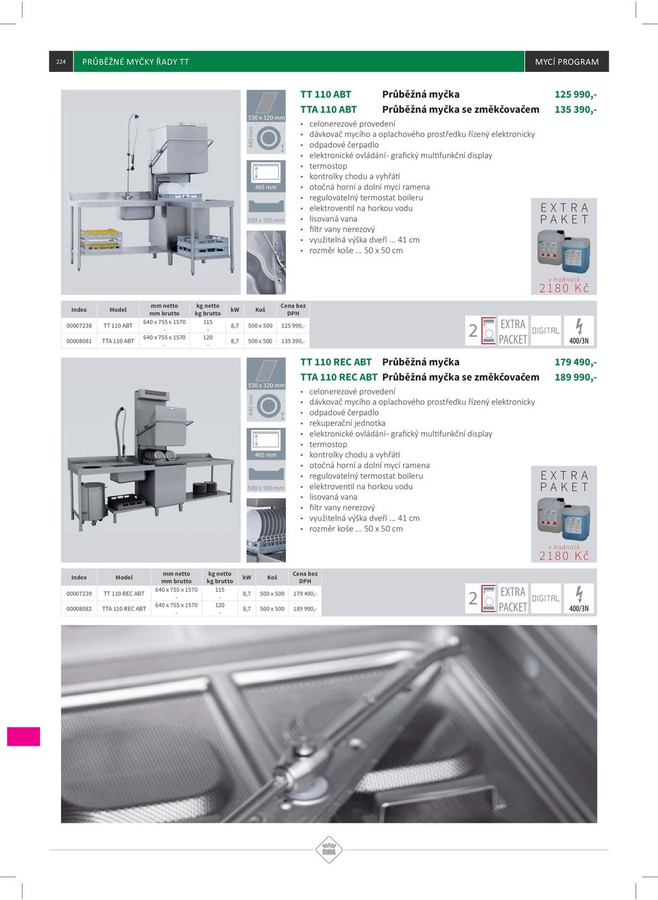 2 530 x 320 mm 440 mm 465 mm TT 110 REC ABT TTA 110 REC ABT termostop 179 490, 189 990, 00007239 TT 110 REC ABT