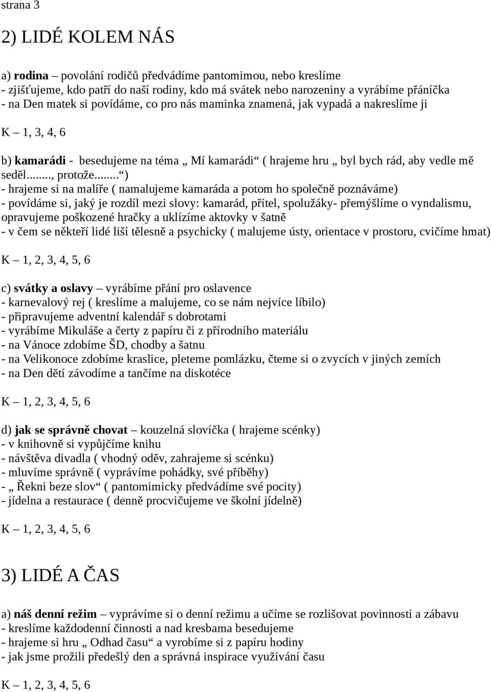 .. ) - hrajeme si na malíře ( namalujeme kamaráda a potom ho společně poznáváme) - povídáme si, jaký je rozdíl mezi slovy: kamarád, přítel, spolužáky- přemýšlíme o vyndalismu, opravujeme poškozené