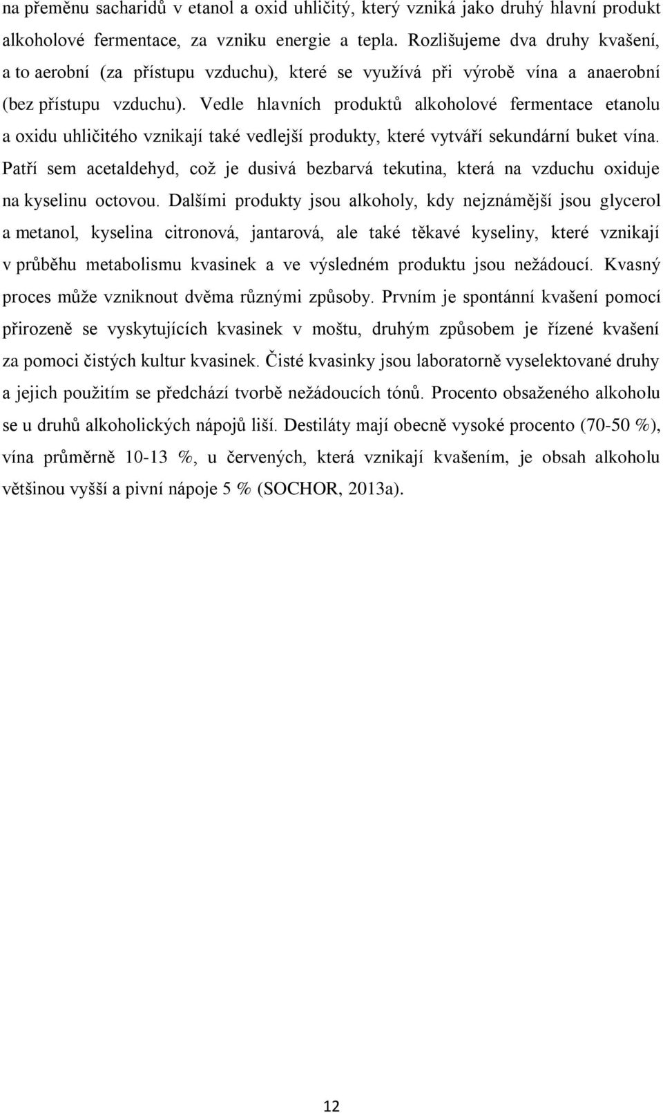 Vedle hlavních produktů alkoholové fermentace etanolu a oxidu uhličitého vznikají také vedlejší produkty, které vytváří sekundární buket vína.