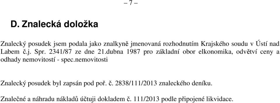 dubna 1987 pro základní obor elkonomika, odvětví ceny a odhady nemovitostí - spec.