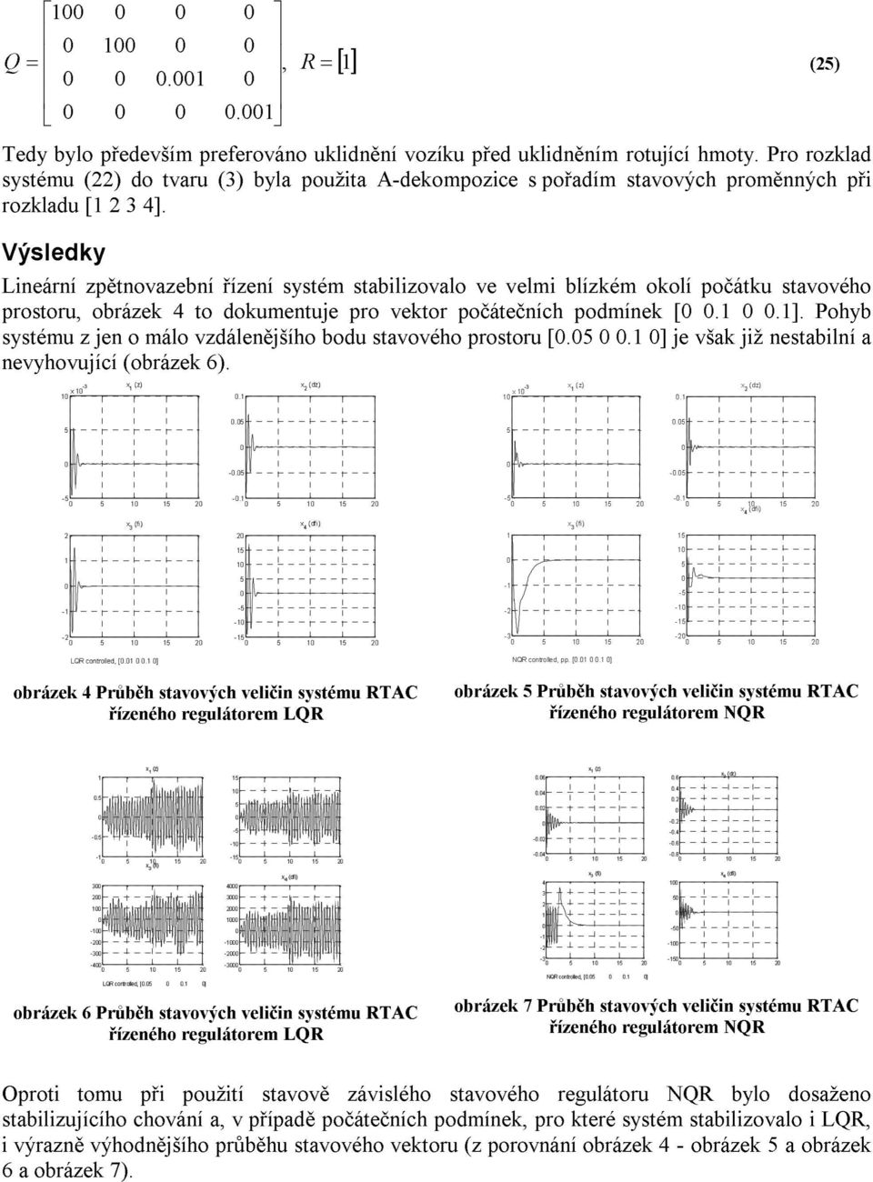 . ] j vša již stabilí a vyhovujíí obráz. - z. dz z -. dz.. -. -. -. -. di i di i - - - - - - - - LQR otrolld [.