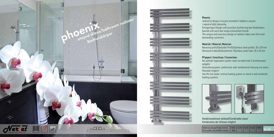 takes even the most demanding customers Nerezový profil/edelstahl Profil/Stainless steel profile: 30 x 30 mm Nerezová