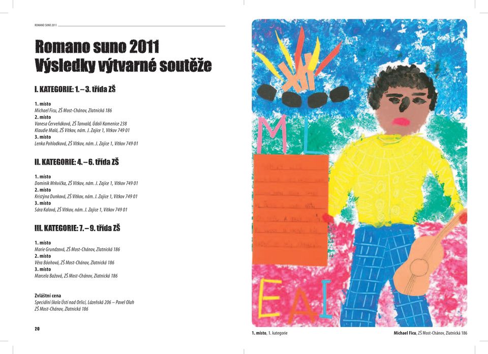 J. Zajíce 1, Vítkov 749 01 Sára Kalová, ZŠ Vítkov, nám. J.