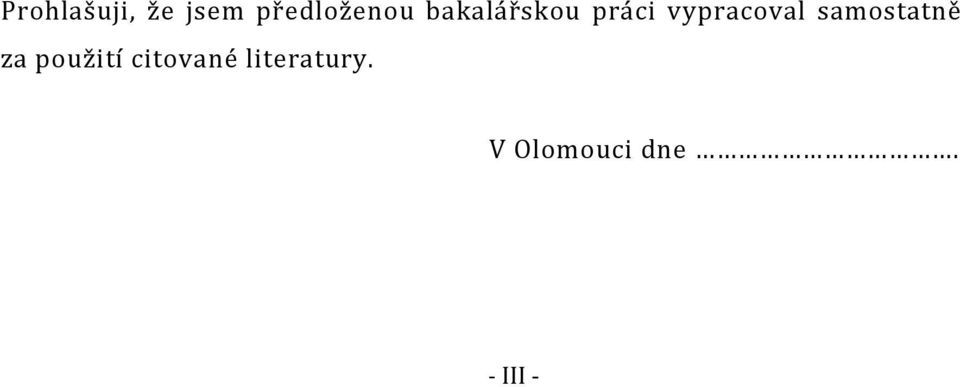 samostatně za použití citované