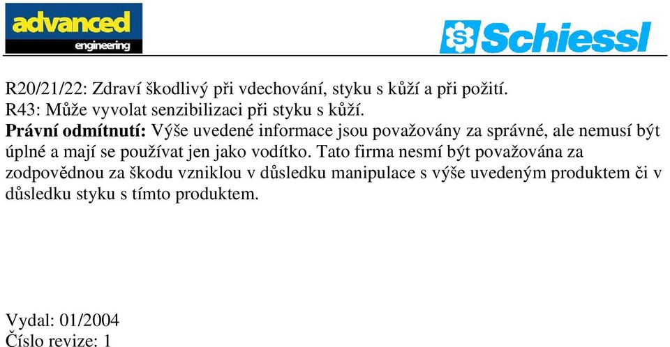 Právní odmítnutí: Výše uvedené informace jsou považovány za správné, ale nemusí být úplné a mají se