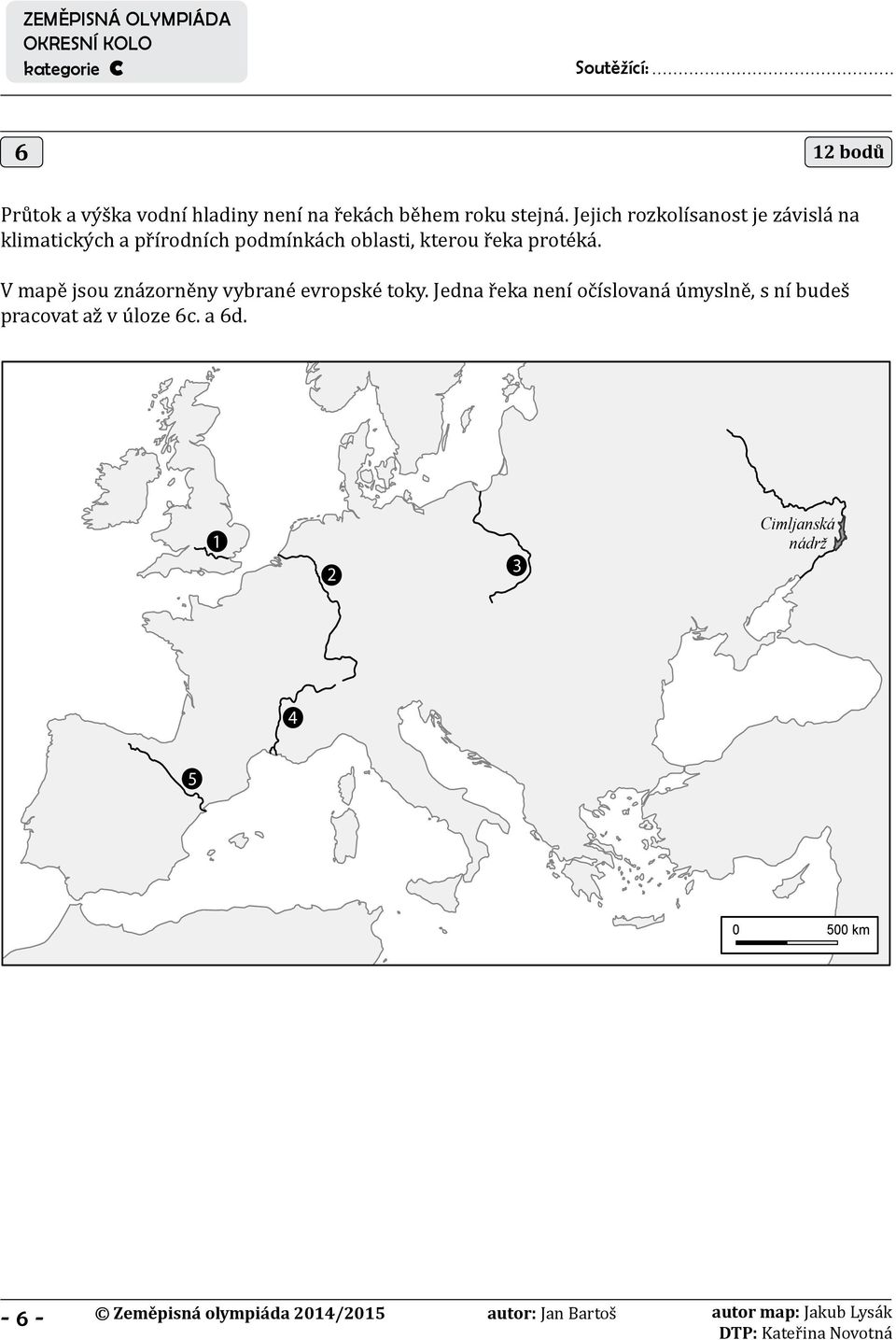 řeka protéká. V mapě jsou znázorněny vybrané evropské toky.