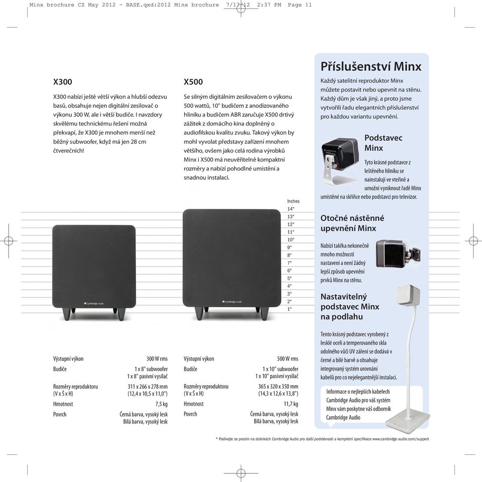 I navzdory skvělému technickému řešení možná překvapí, že X300 je mnohem menší než běžný subwoofer, když má jen 28 cm čtverečních!