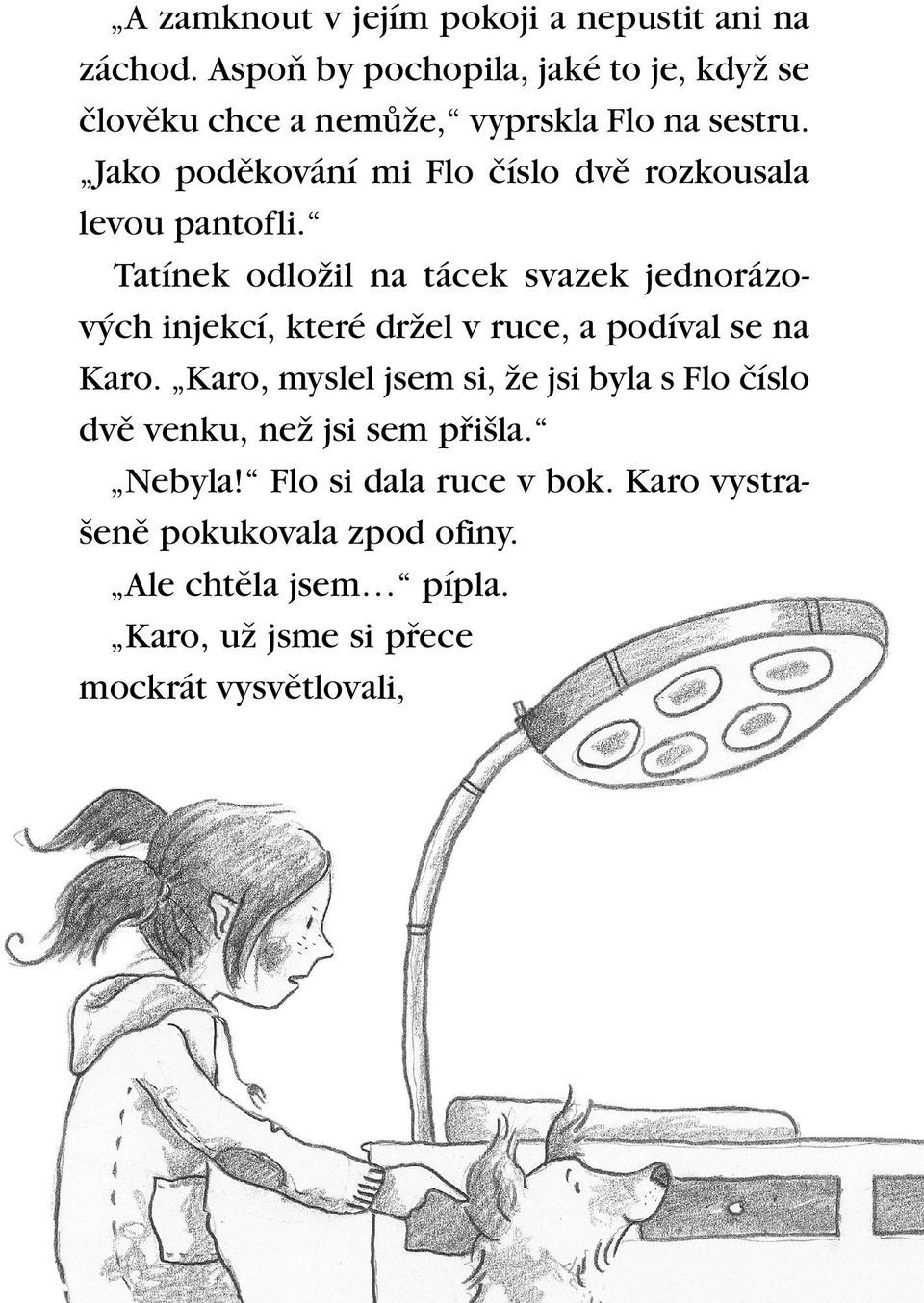 Jako podûkování mi Flo ãíslo dvû rozkousala levou pantofli.