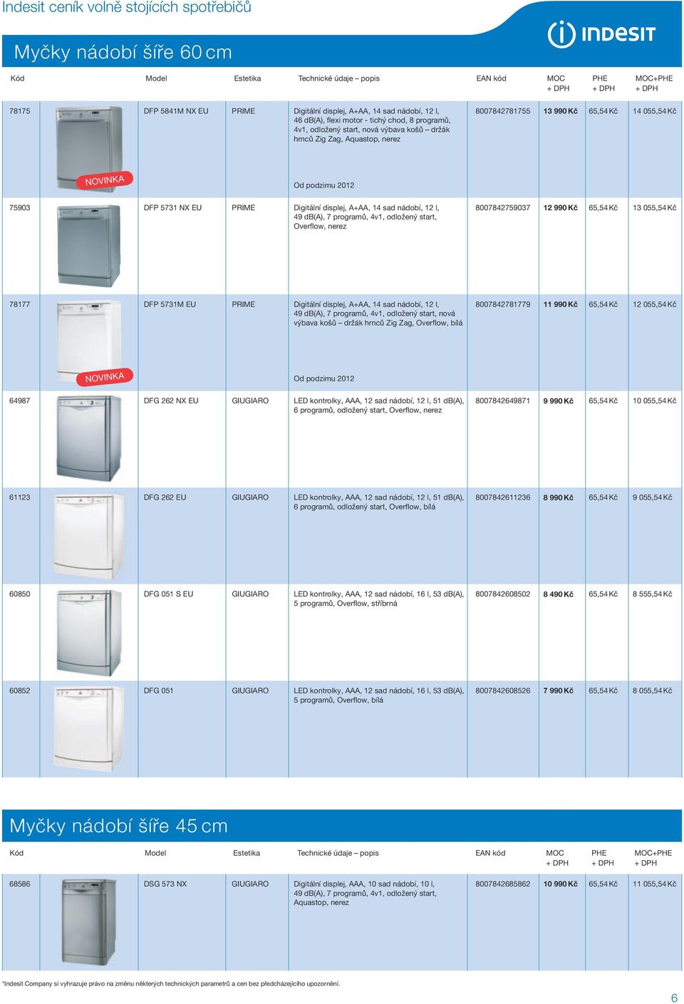 Overflow, nerez 8007842759037 12 990 Kč 65,54 Kč 13 055,54 Kč 78177 DFP 5731M EU PRIME Digitální displej, A+AA, 14 sad nádobí, 12 l, 49 db(a), 7 programů, 4v1, odložený start, nová výbava košů držák