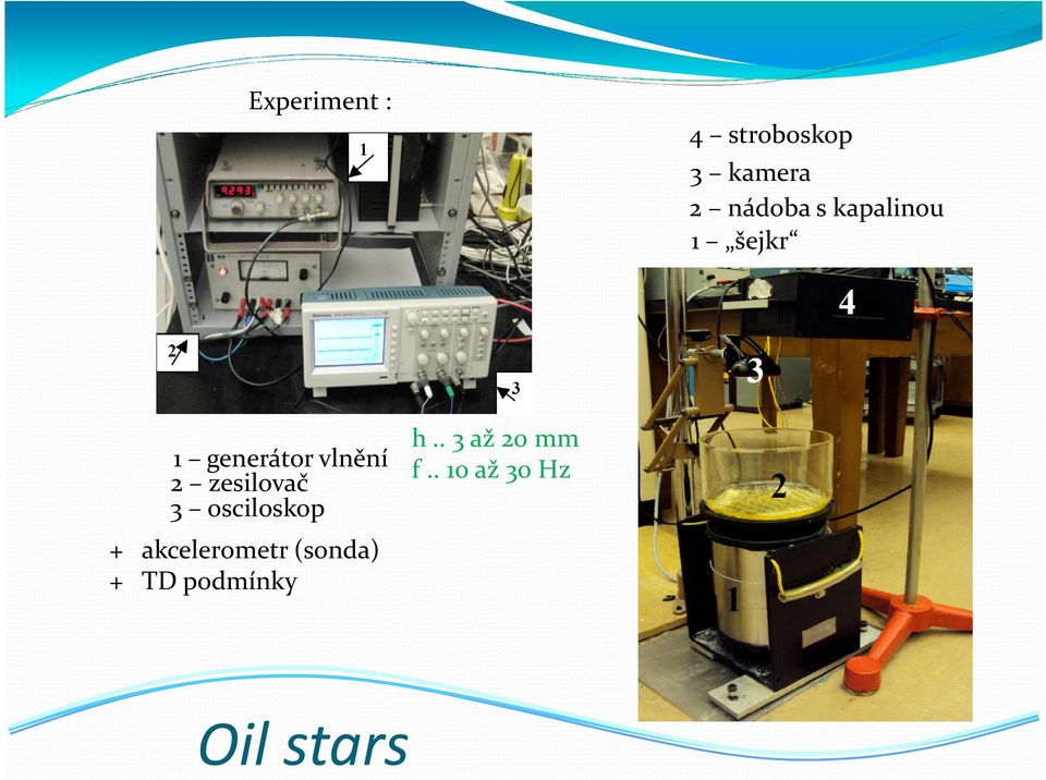 zesilovač 3 osciloskop + akcelerometr (sonda)