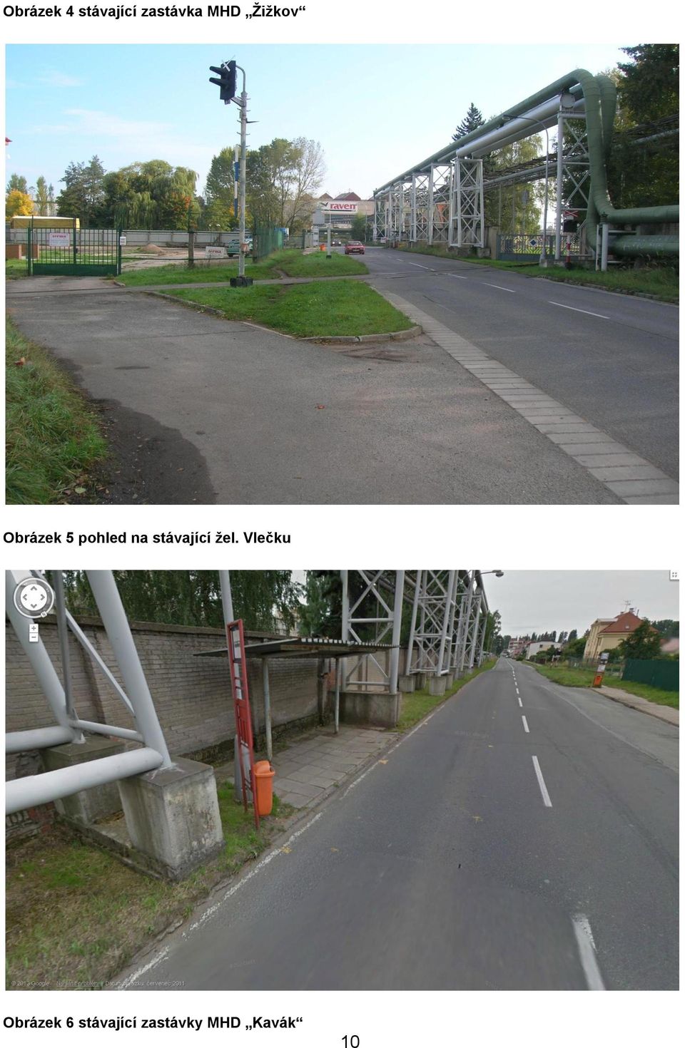 stávající žel.
