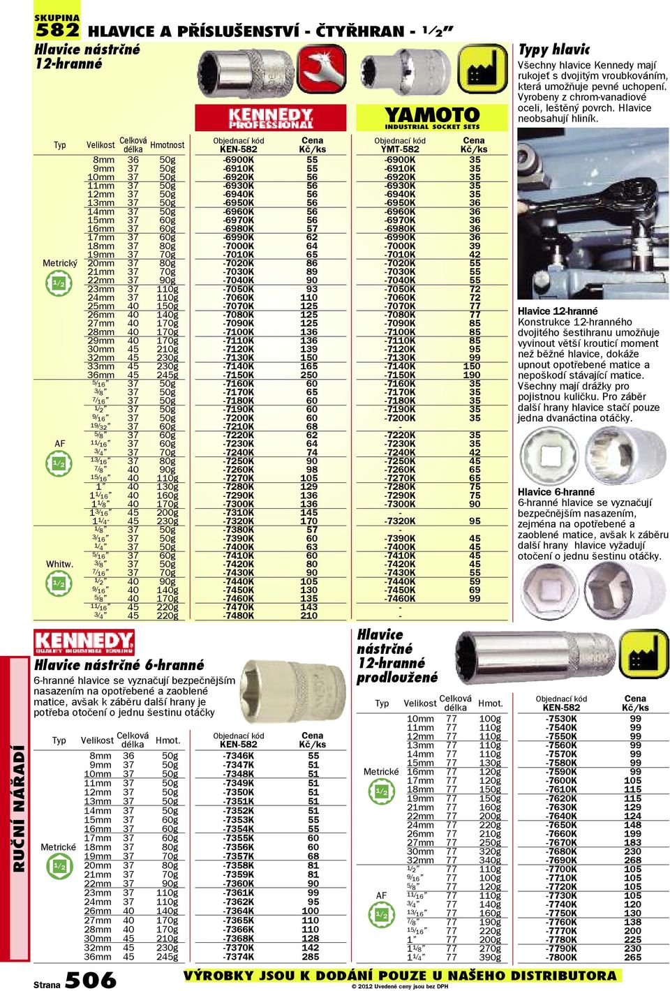 Typ Velikost 8mm 36 50g 9mm 37 50g 10mm 37 50g 11mm 37 50g 12mm 37 50g 13mm 37 50g 14mm 37 50g 15mm 37 60g 16mm 37 60g 17mm 37 60g 18mm 37 80g 19mm 37 70g Metrický 20mm 37 80g 21mm 37 70g 22mm 37 90g