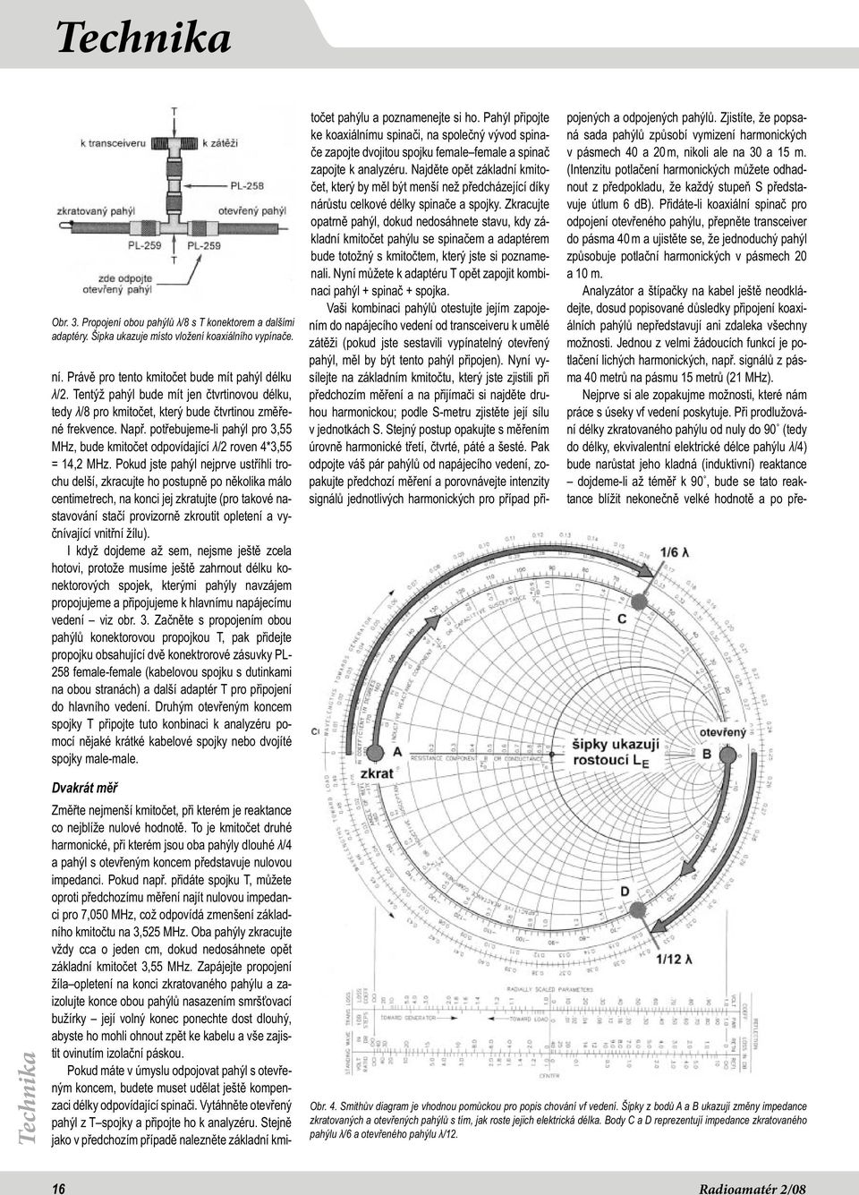 potřebujeme-li pahýl pro 3,55 MHz, bude kmitočet odpovídající λ/2 roven 4*3,55 = 14,2 MHz.