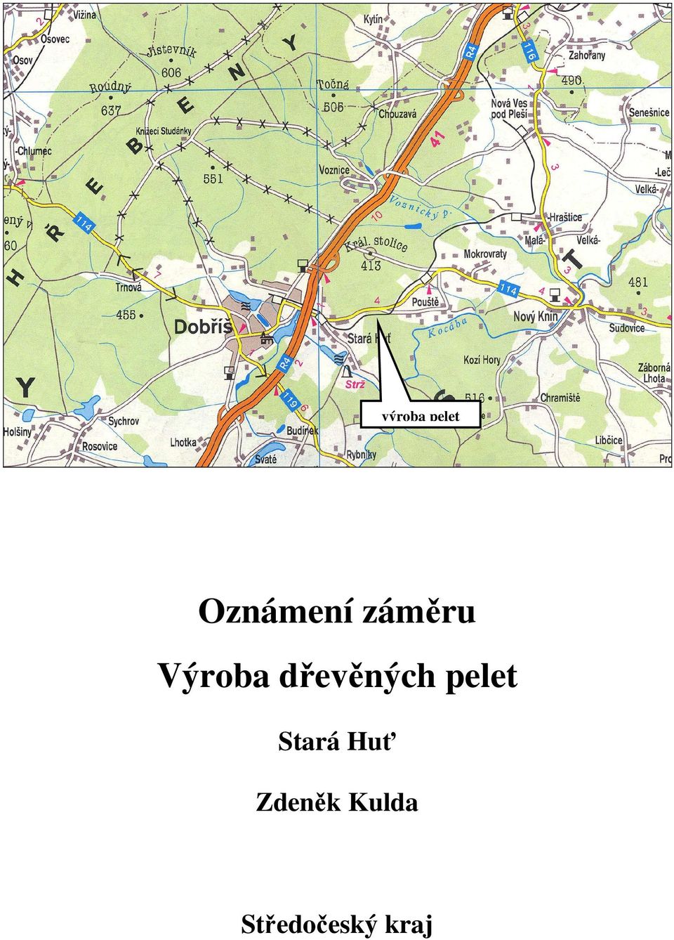 dřevěných pelet Stará
