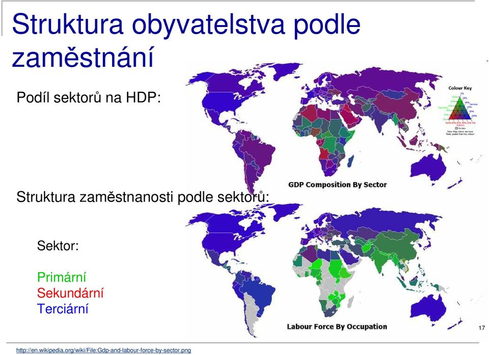 sektorů: Sektor: Primární Sekundární Terciární 17