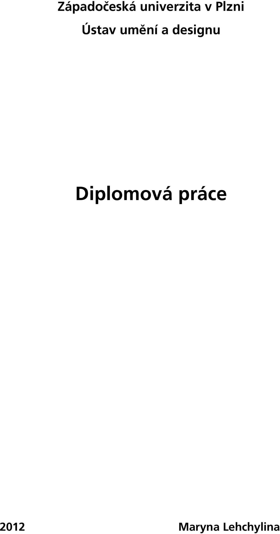 designu Diplomová