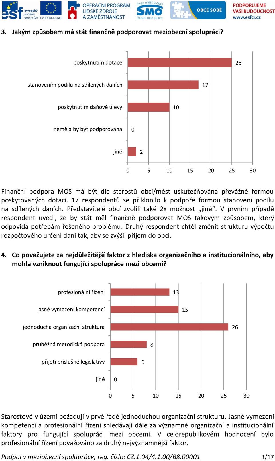 poskytovaných dotací. 7 respondentů se přiklonilo k podpoře formou stanovení podílu na sdílených daních. Představitelé obcí zvolili také x možnost.