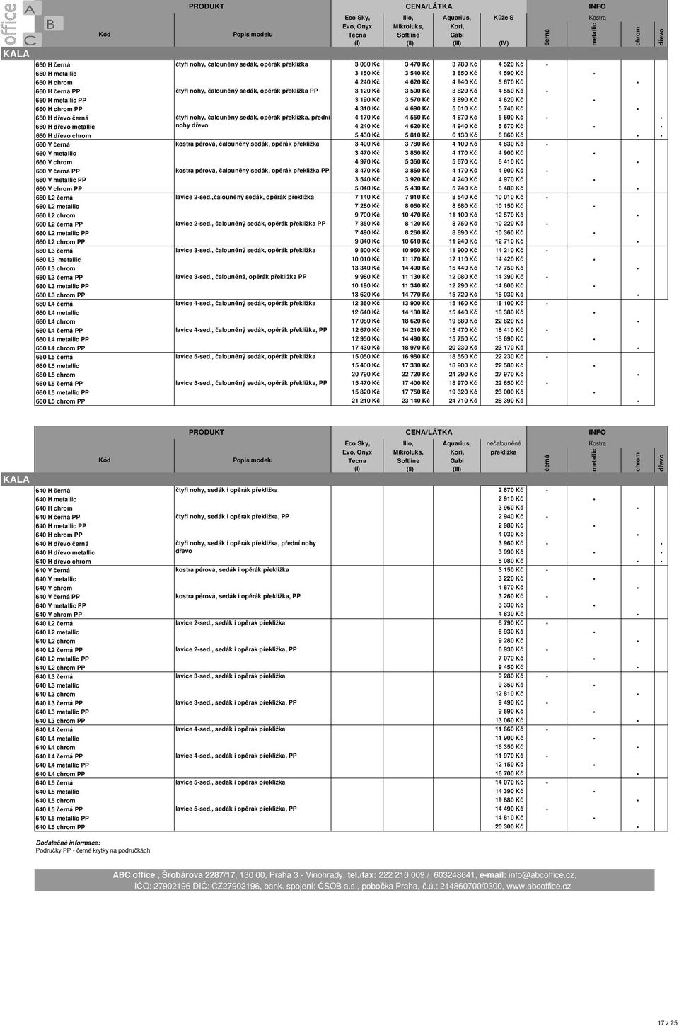 čtyři nohy, čalouněný sedák, opěrák překližka, přední 4 170 Kč 4 550 Kč 4 870 Kč 5 600 Kč 660 H nohy 4 240 Kč 4 620 Kč 4 940 Kč 5 670 Kč 660 H 5 430 Kč 5 810 Kč 6 130 Kč 6 860 Kč 660 V kostra pérová,