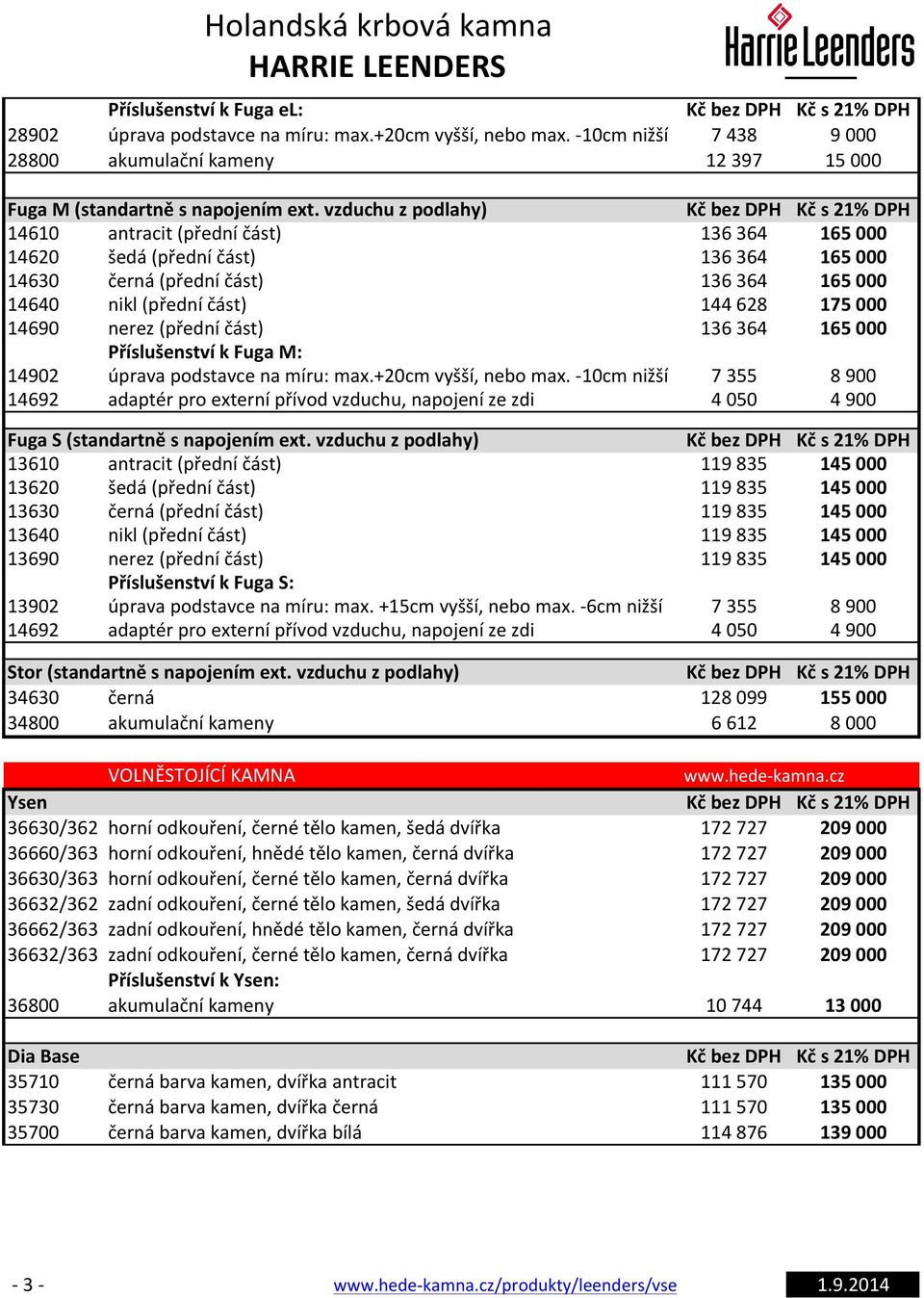 (přední část) 136 364 165 000 Příslušenství k Fuga M: 14902 úprava podstavce na míru: max.+20cm vyšší, nebo max.