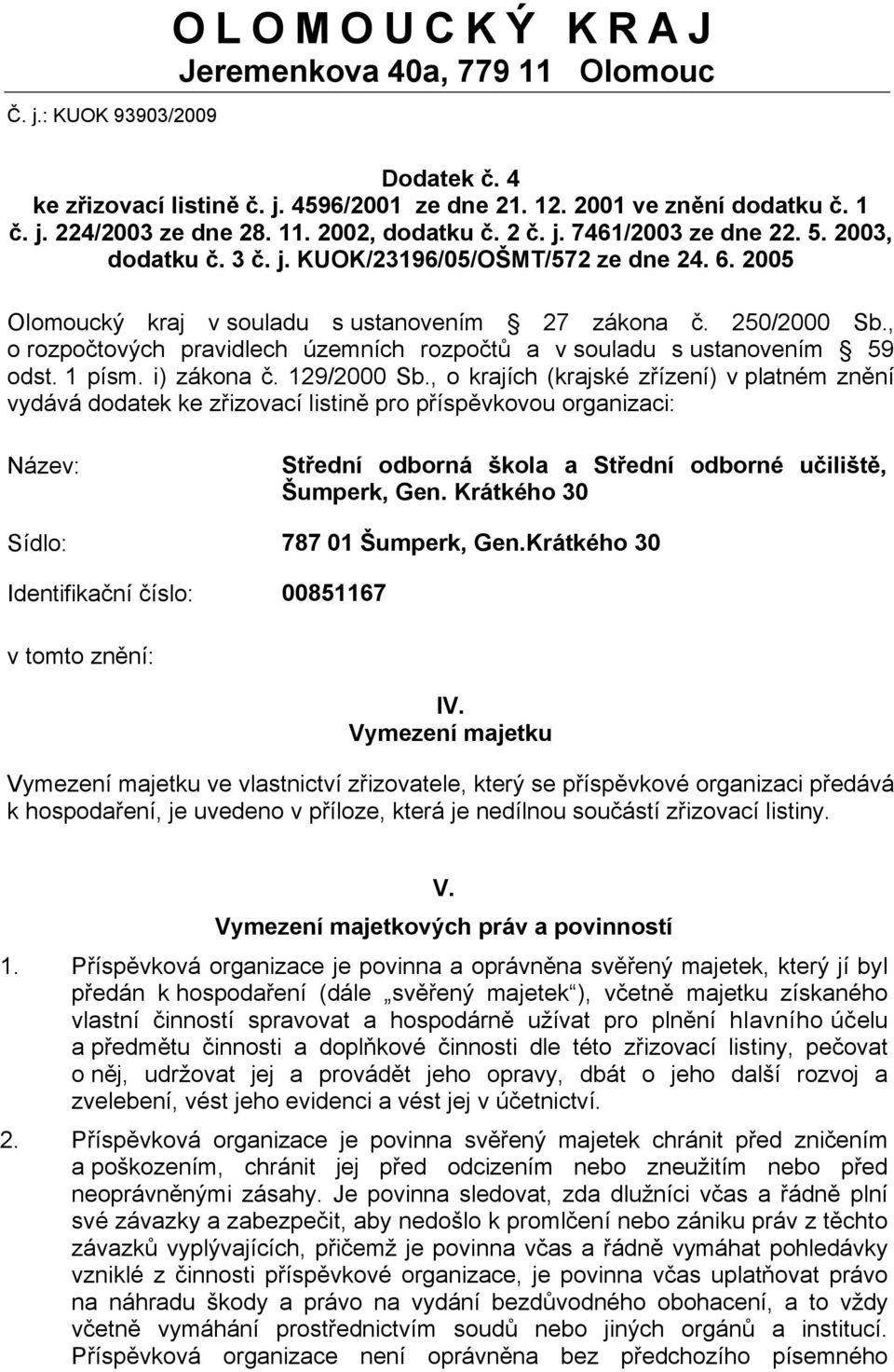 , o rozpočtových pravidlech územních rozpočtů a v souladu s ustanovením 59 odst. 1 písm. i) zákona č. 129/2000 Sb.