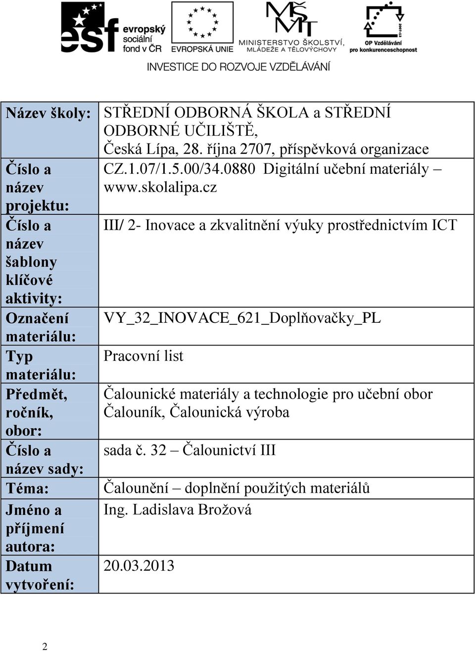 0880 Digitální učební materiály www.skolalipa.