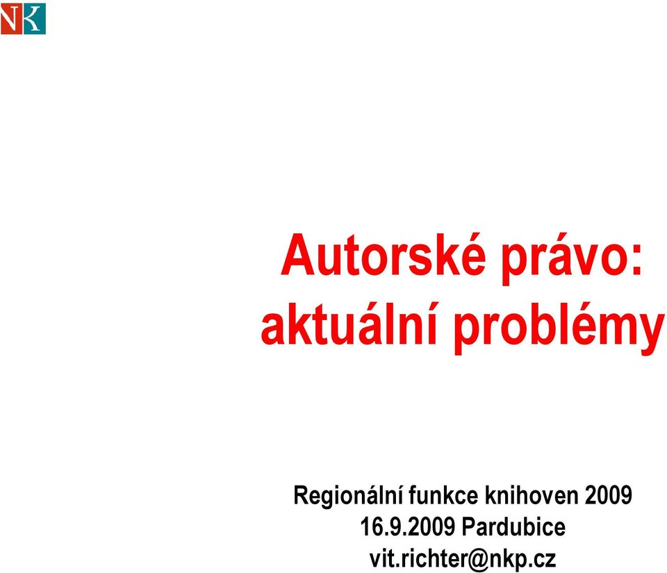 funkce knihoven 2009 