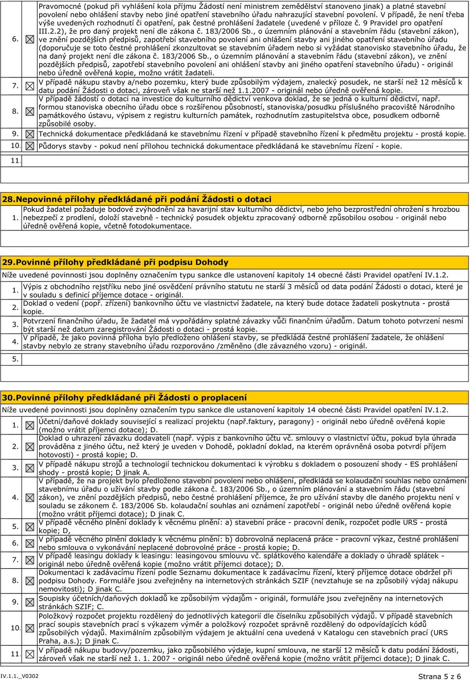 2), že pro daný projekt není dle zákona č. 183/2006 Sb.