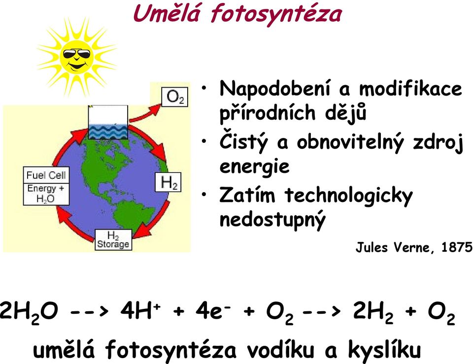 technologicky nedostupný Jules Verne, 1875 2H 2 O -->