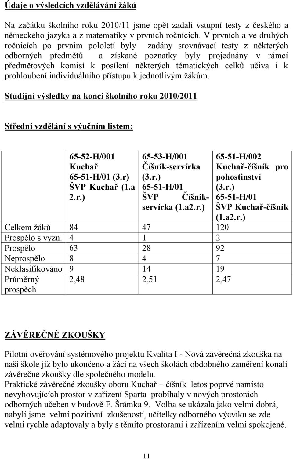 tématických celků učiva i k prohloubení individuálního přístupu k jednotlivým žákům.