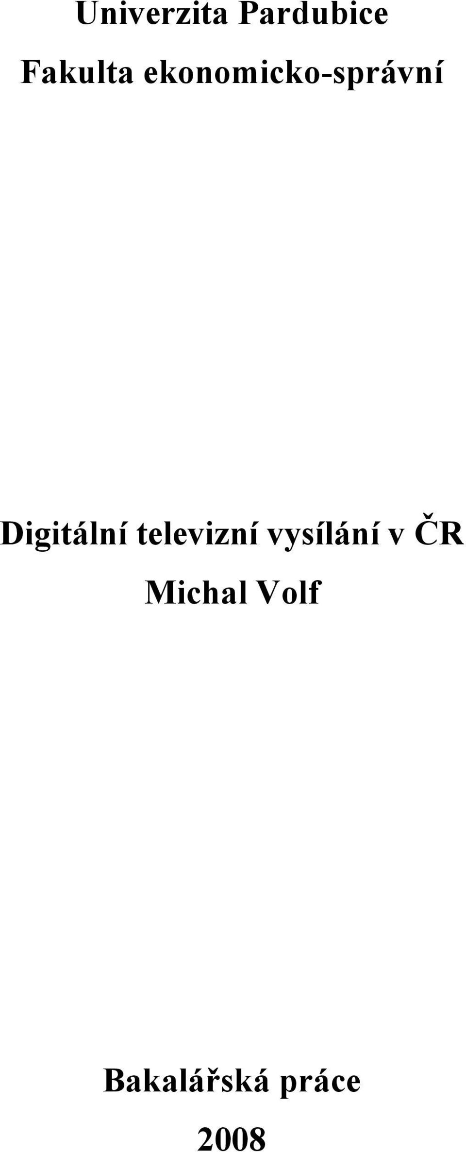 televizní vysílání v ČR