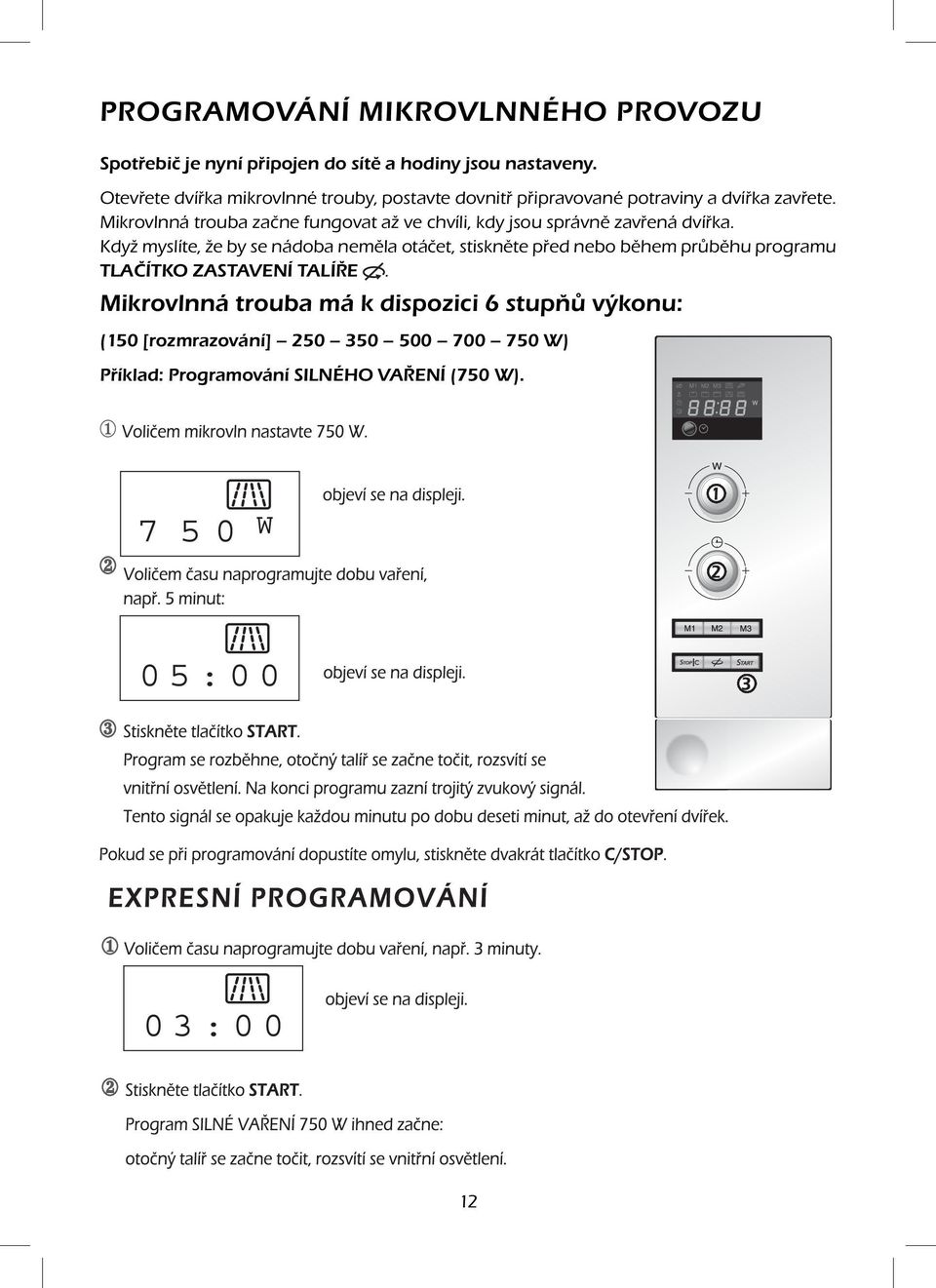 Mikrovlnná trouba začne fungovat až ve chvíli, kdy jsou správně zavřená dvířka.