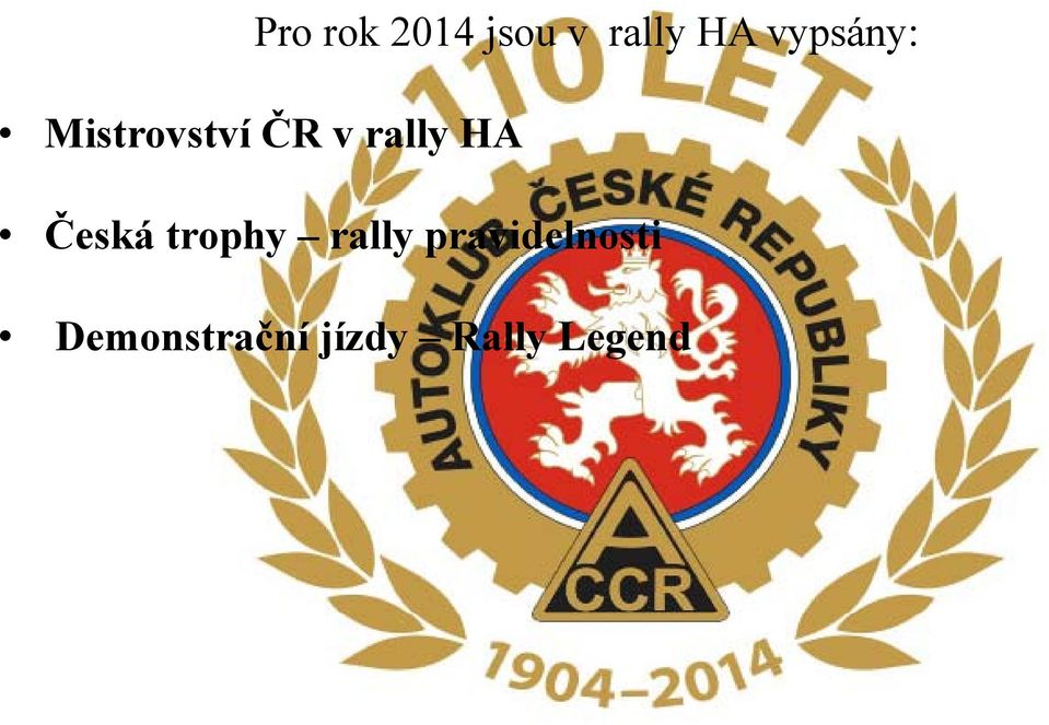 HA Česká trophy rally