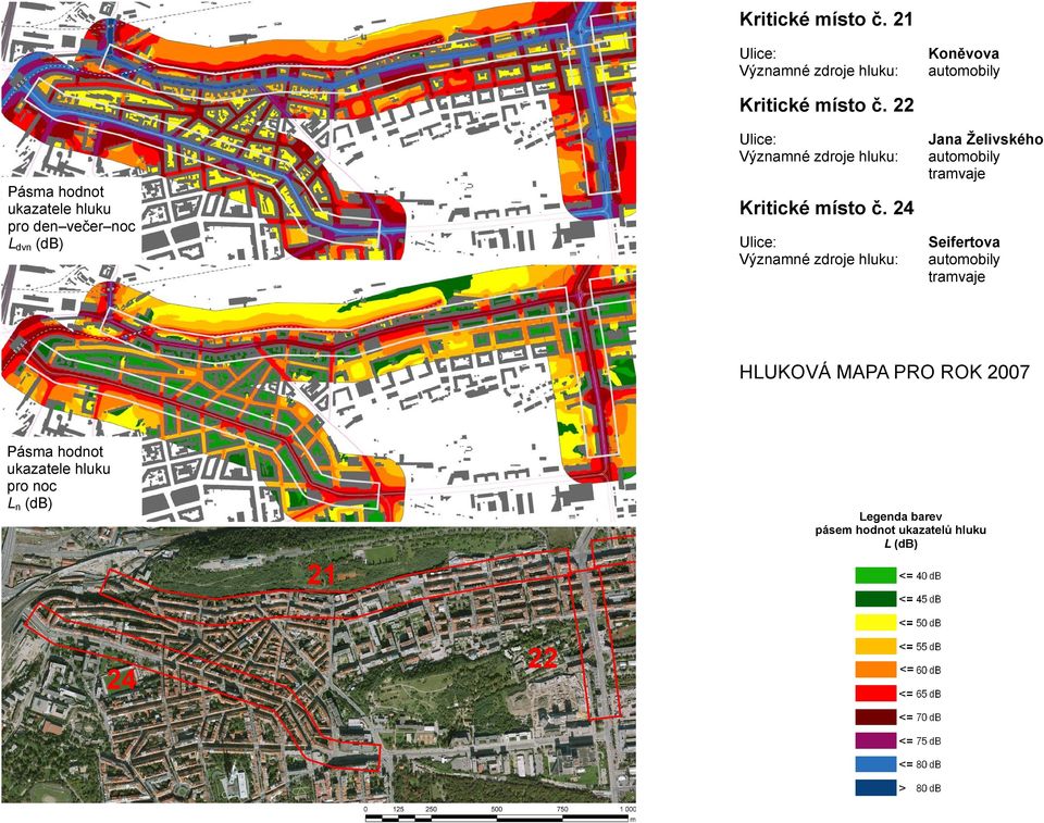 Ulice: Seifertova HLUKOVÁ MAPA PRO ROK 2007 21