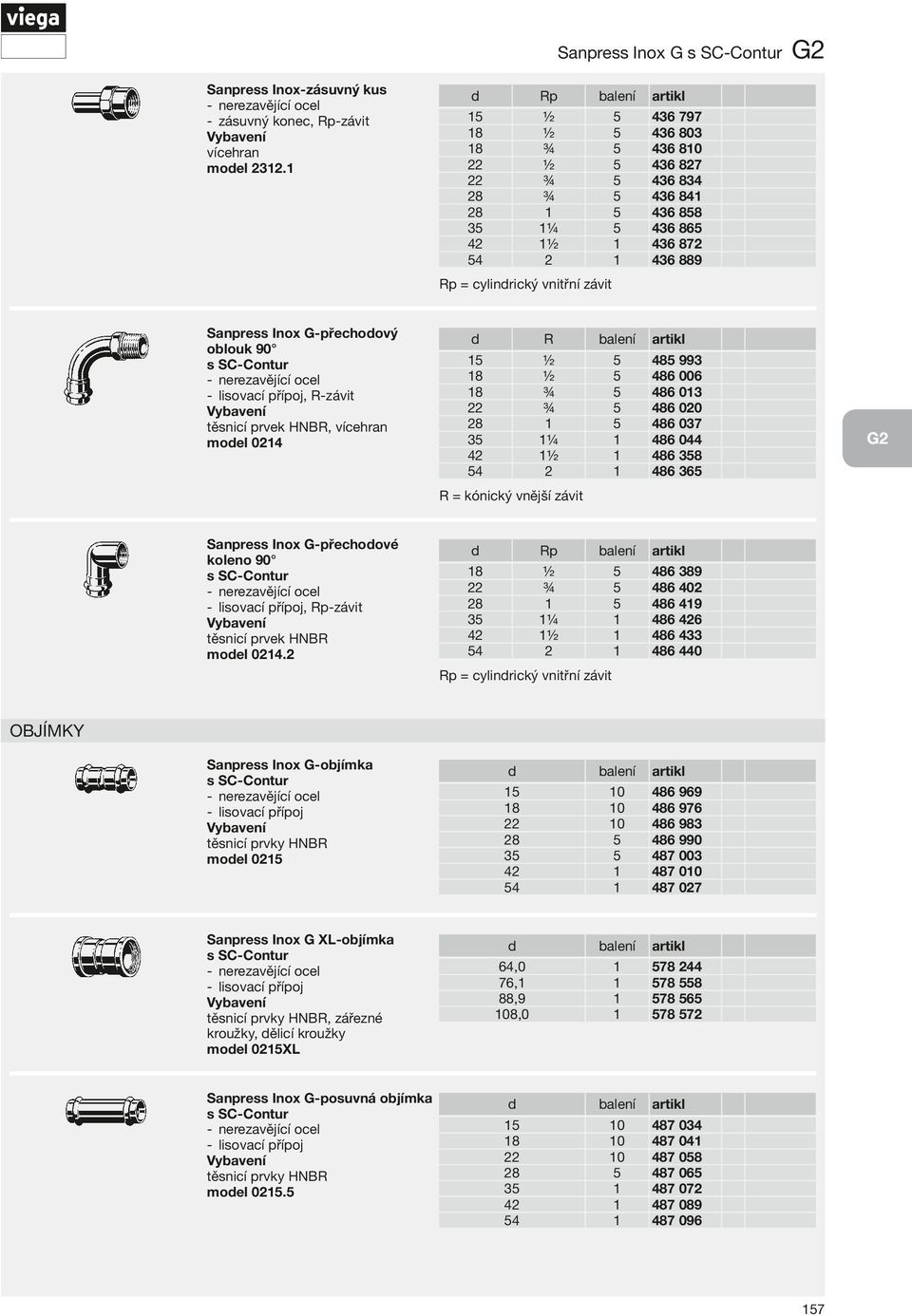 00 48 037 48 044 48 38 48 3 Sanpress Inox G-přechoové koleno 90, -závit moel 04.