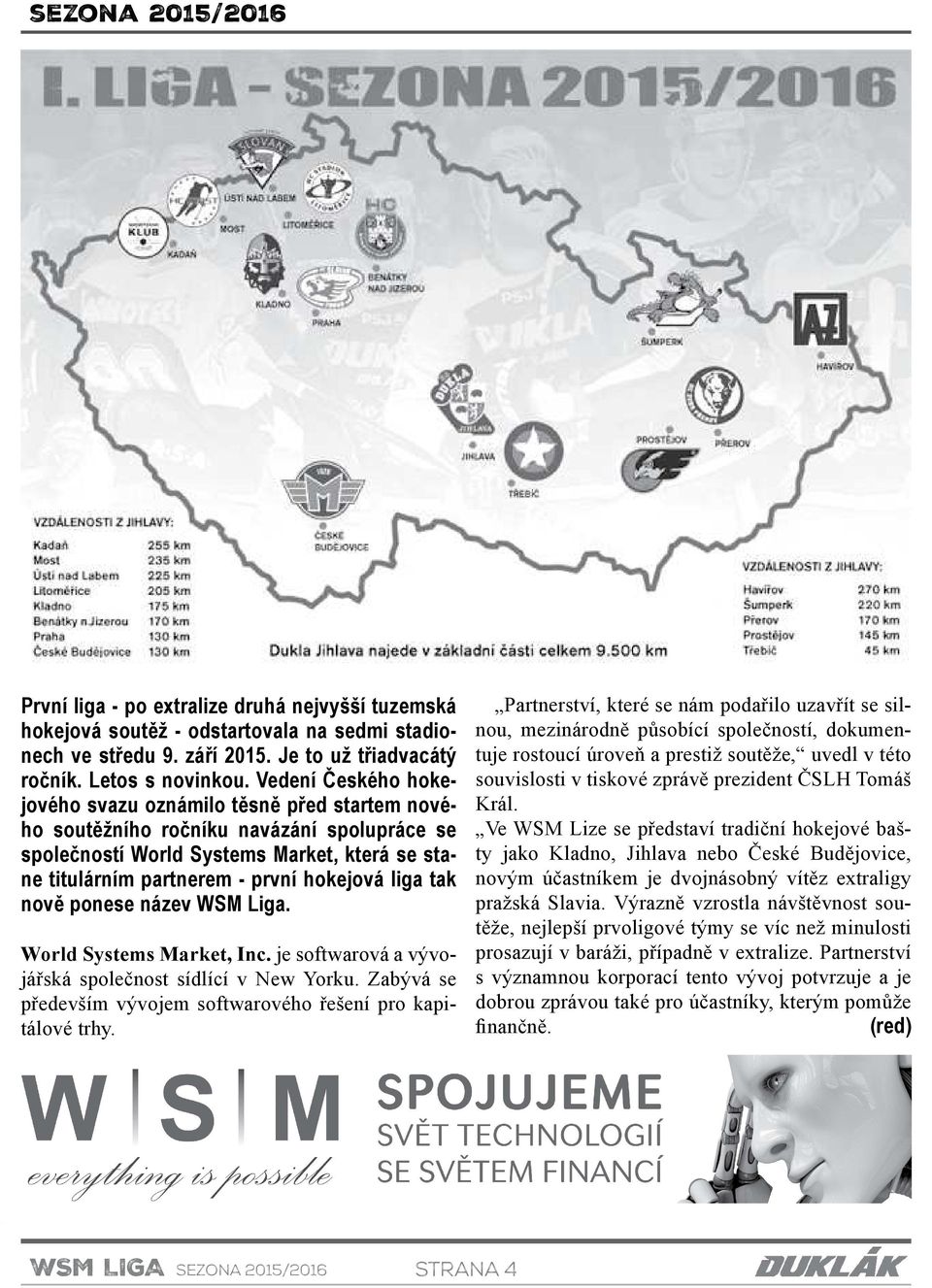 liga tak nově ponese název WSM Liga. World Systems Market, Inc. je softwarová a vývojářská společnost sídlící v New Yorku. Zabývá se především vývojem softwarového řešení pro kapitálové trhy.