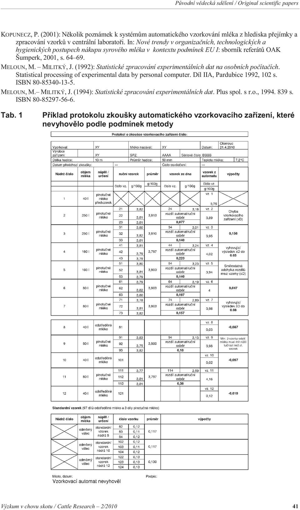 (1992): Statistické zpracování experimentálních dat na osobních po íta ích. Statistical processing of experimental data by personal computer. Díl IIA, Pardubice 1992, 102 s. ISBN 80-85340-13-5.