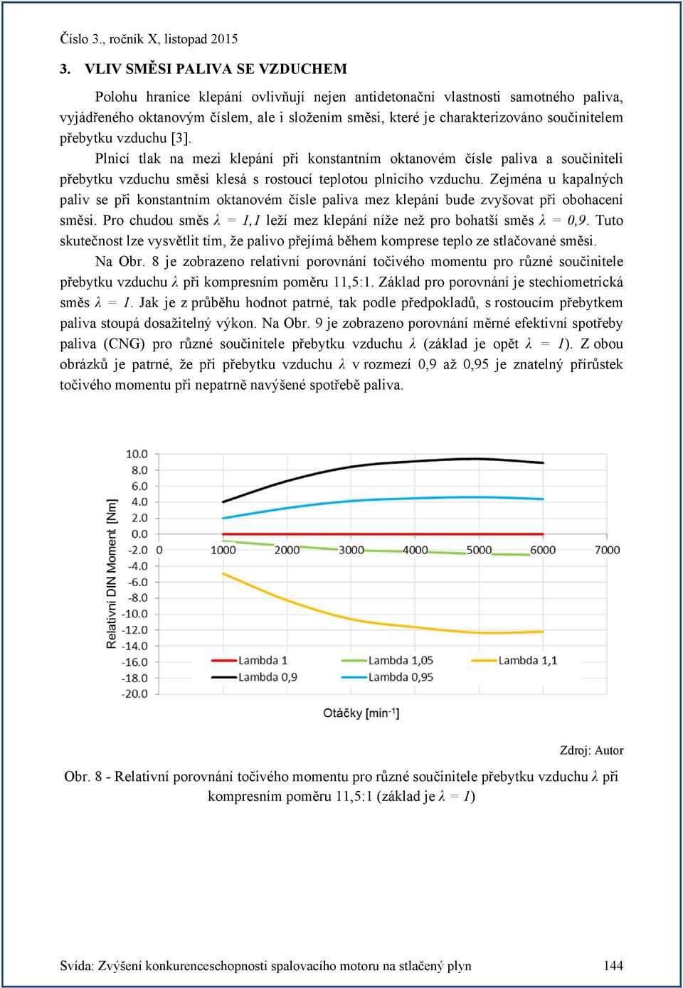 Zejména u kapalných paliv se při konstantním oktanovém čísle paliva mez klepání bude zvyšovat při obohacení směsi. Pro chudou směs λ = 1,1 leží mez klepání níže než pro bohatší směs λ = 0,9.