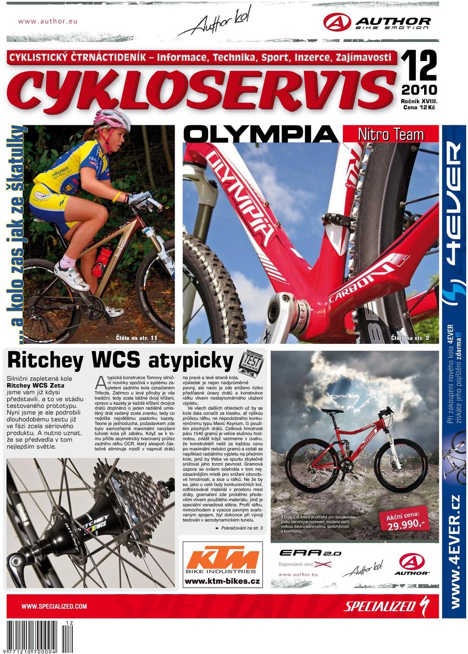 11 Ritchey WCS atypicky typická konstrukce Tomovy silniční novinky spočívá v systému zapletení zadního kola označeném Trifecta.