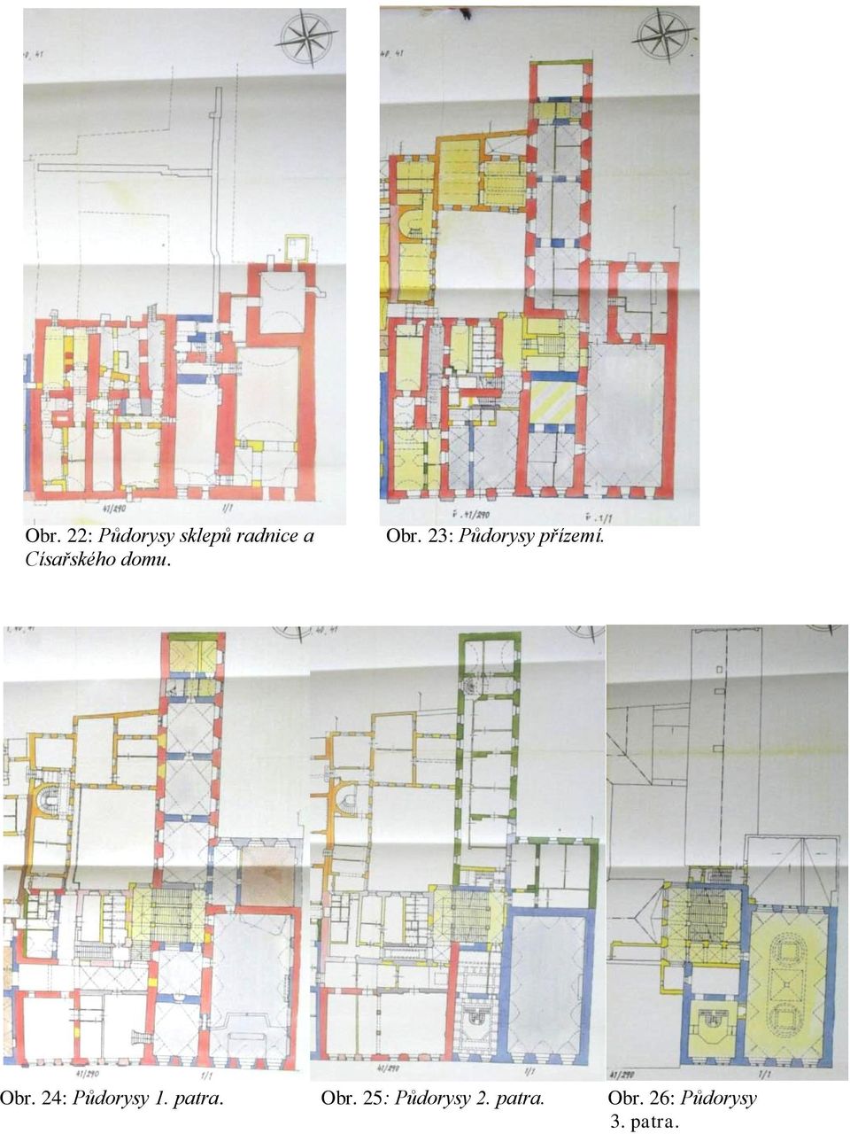 23: Půdorysy přízemí. Obr.