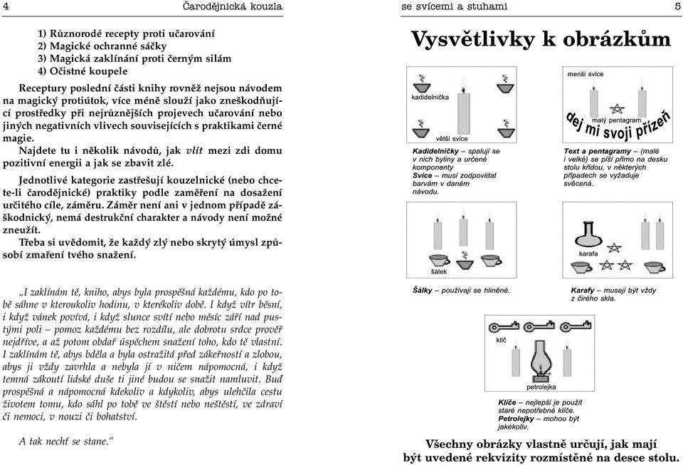 Najdete tu i nìkolik návodù, jak vlít mezi zdi domu pozitivní energii a jak se zbavit zlé.