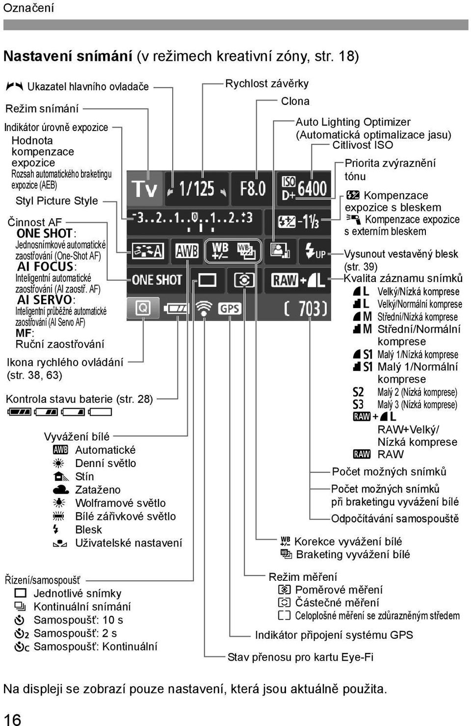 automatické zaostřování (One-Shot AF) 9: Inteligentní automatické zaostřování (AI zaostř.