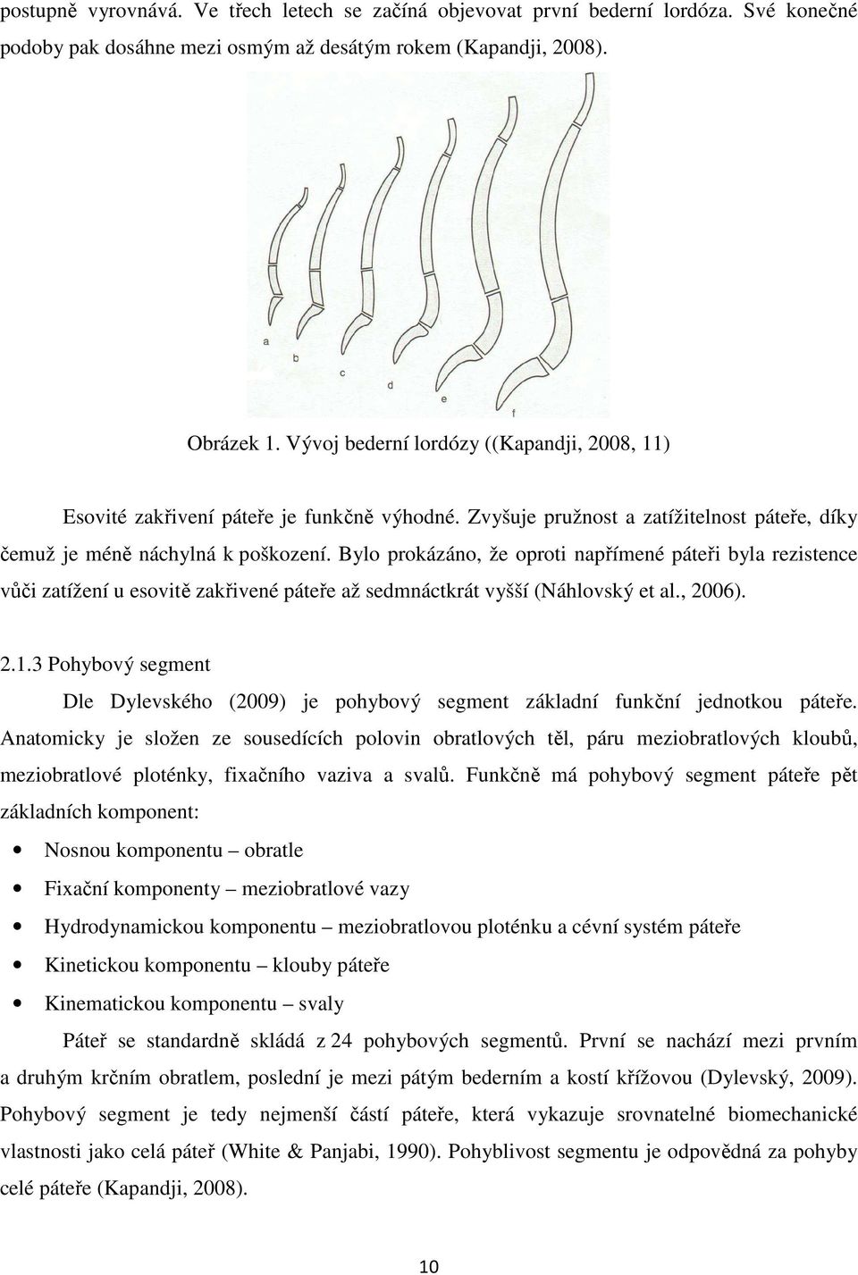 Bylo prokázáno, že oproti napřímené páteři byla rezistence vůči zatížení u esovitě zakřivené páteře až sedmnáctkrát vyšší (Náhlovský et al., 2006). 2.1.