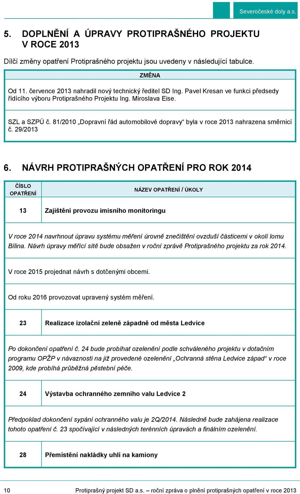 81/2010 Dopravní řád automobilové dopravy byla v roce 2013 nahrazena směrnicí č. 29/2013 6.