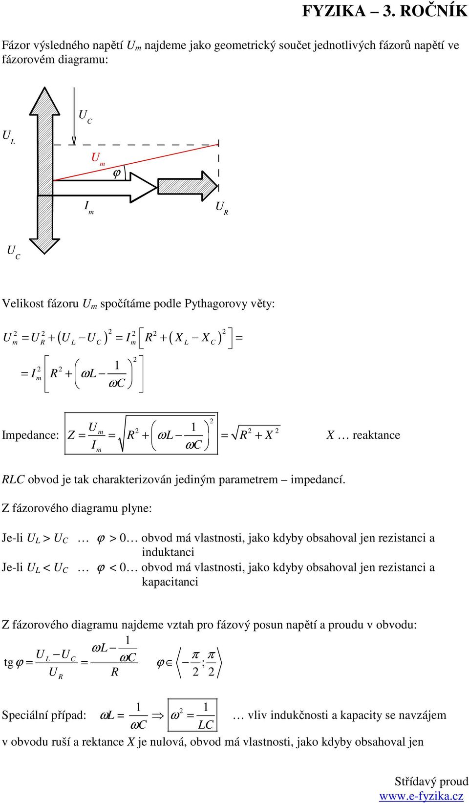 1 I + ωl ω Ipedance: 1 Z + ωl + X I ω X reaktance L obvod je tak charakterzován jedný paraetre pedancí.